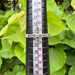 Sterling silver cross ring